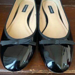 Ballet flats - black genuine leather